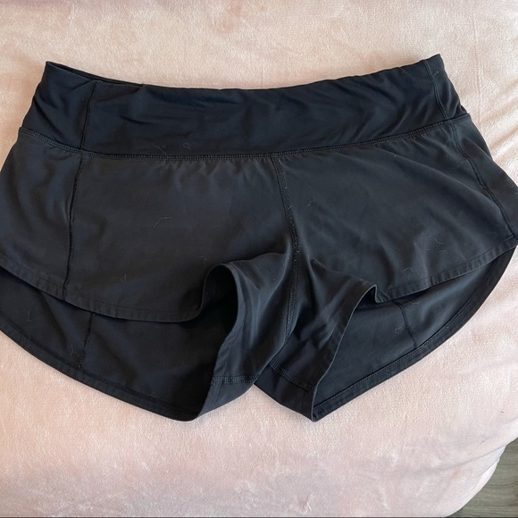 lululemon athletica Pants - Lululemon black speed up shorts 2.5” shorts
